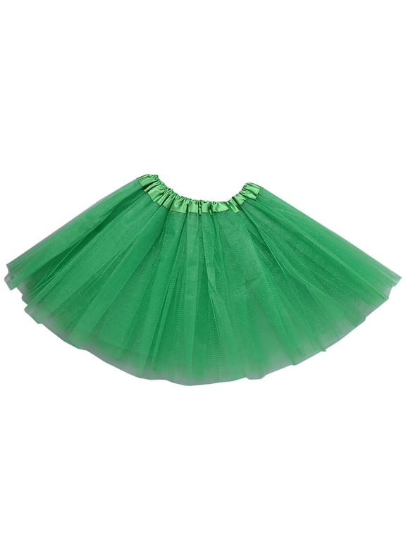 Fashion Ballet Skirt For Women Pleated Gauze Short Skirt Adult Dancing Skirt Tutu Skirts,Green