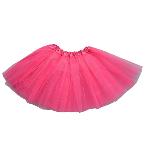 Elainilye Fashion Ballet Skirt For Women Pleated Gauze Short Skirt Adult Dancing Skirt Tutu Skirts,Pink