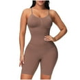 thumbnail image 1 of Elainilye Fashion Body Suit Tummy Control Ladies Seamless One-Piece Body Shaper Underwear Stretch Slimming Butt Lifting Shapewear,Brown, 1 of 7