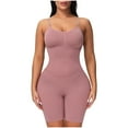 thumbnail image 1 of Elainilye Fashion Body Suit Tummy Control Ladies Seamless One-Piece Body Shaper Underwear Stretch Slimming Butt Lifting Shapewear,Pink, 1 of 9