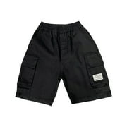 Elainilye Fashion Boys Cargo Shorts Spring Summer Kids Stretch Cargo Shorts Cool Pants, Sizes 4-14