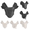 thumbnail image 1 of Elainilye Fashion Corset Tops for Women Casual Lace-up Floral Print Fishbone Court Vintage Corset Bustier Shapewear,White, 1 of 8