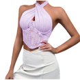 thumbnail image 1 of Elainilye Fashion Corset Tops for Women Plus Size Button Lace Boned Corsets Shapewear Outfit Sexy Underwear Shapewear,Purple, 1 of 9