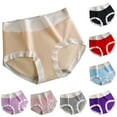 thumbnail image 1 of Elainilye Fashion Cotton Womens Underwear Oversized Comfortable Cotton Underwear Briefs Panties Underpants,Gray, 1 of 6