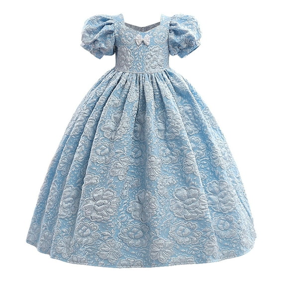 Elainilye Fashion Dresses for Girls Flower Girls Wedding Dress Birthday Party Ball Gown Princess Pageant Dress, Sizes 5-12 Years
