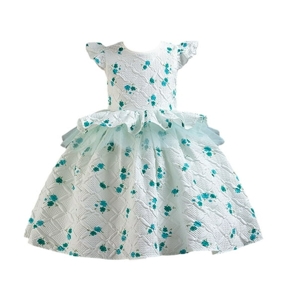 Elainilye Fashion Flower Girl Dresses Children's Dress Performance Dress Puffy Little Girl Princess Dress, Sizes 2-9 Years