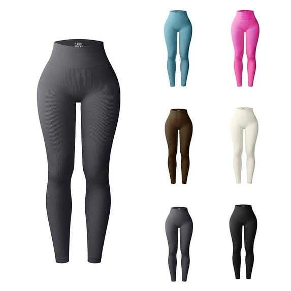 Elainilye Fashion High Waist Tummy Control Leggings Pants Slim Yoga Leggings Athletic Leggings Sports Pants Yoga Pants,Blue