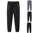 thumbnail image 1 of Elainilye Fashion Jogging Pants Men Straight Leg Thin Conditioning Pants Casual Sports Pants Bundle Feet Full Length Pants,Gray, 1 of 4