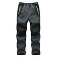thumbnail image 1 of Elainilye Fashion Kids Snow Ski Pants Outdoor Hiking Waterproof Skiing Pants Boys Girls Windproof Fleece Warm Snowboarding Pants,Gray, 1 of 4