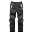 thumbnail image 1 of Elainilye Fashion Kids Snow Ski Pants Outdoor Hiking Waterproof Skiing Pants Boys Girls Windproof Fleece Warm Snowboarding Pants,Gray, 1 of 4