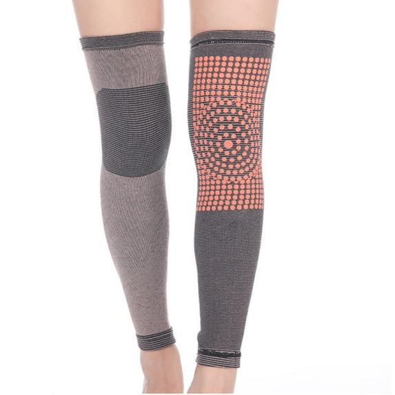 Elainilye Fashion Knee Guard Winter Cold Proof Thermal Plus Knee Guard Self Gathering Knitted Knee Guard,Black