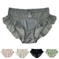 thumbnail image 1 of Elainilye Fashion Lace Panties for Women Breathable Comfortable Soft and Sexy Lace Satin Underwear Briefs Panties,Green, 1 of 4