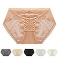 thumbnail image 1 of Elainilye Fashion Lace Underwear for Women Breathable Comfortable Soft and Sexy Lace Satin Underwear Briefs Panties,Green, 1 of 6