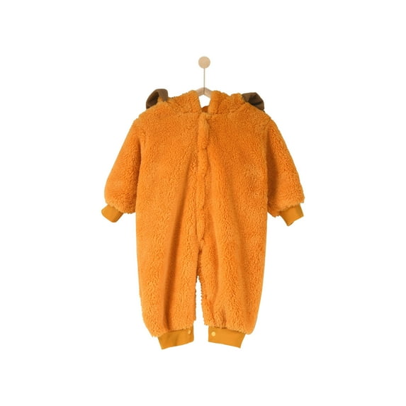 Elainilye Fashion Little Girl Clothes Jumpsuit Hooded Fleece Rompers Infant Thick Snowsuit Bodysuit, Sizes 1-24 Months
