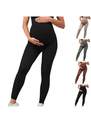 MOTHERS ESSENTIALS Maternity Pregnant Women Leggings, Seller from USA  (x-Small, Black) at  Women's Clothing store