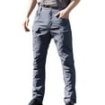 thumbnail image 1 of Elainilye Fashion Men Cargo Pants Assault Pants Multi Pocket Outdoor Athletic Pants Cargo Pants Activewear Trousers,Gray, 1 of 4