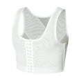 thumbnail image 1 of Elainilye Fashion Men's Plastic Chest Vest Corset Chest Flat Chest Bandage Tight Body Shaper Underwear,White, 1 of 7