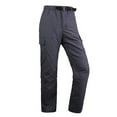thumbnail image 1 of Elainilye Fashion Men's Snow Pants Clearance Detachable Assault Pants Solid Multi Pocket Outdoor Athletic Pants Casual Cargo Pants Trousers,Gray, 1 of 7