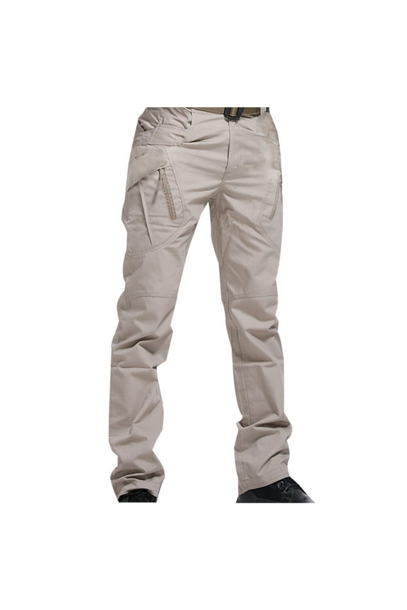 Fashion Men's Snow Ski Pants Clearance Cargo Pants Multi Pocket Outdoor Athletic Hiking Pants Cargo Pants Trousers,Brown