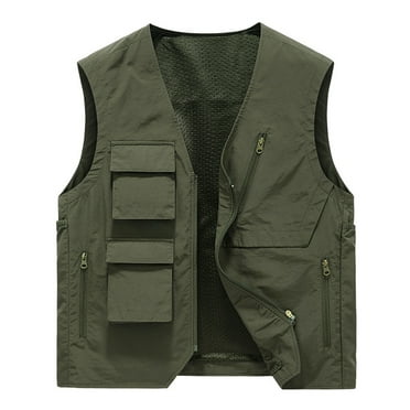 Elainilye Fashion Men's Workwear Solid Vest Coat Stand Collar Sleeveless Hoodless Jacket Tank Tops,Up to Size 3XL