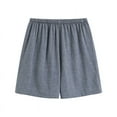 thumbnail image 1 of Elainilye Fashion Mens Pajama Shorts Casual Shorts Breathable Cotton and Linen Homewear Pajamas Shorts Bottoms,Gray, 1 of 2