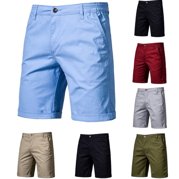 Elainilye Fashion Mens Shorts Casual Sport Athletic Shorts Summer Plain Print Loose Short with Pocket Pants Activewear,Gray
