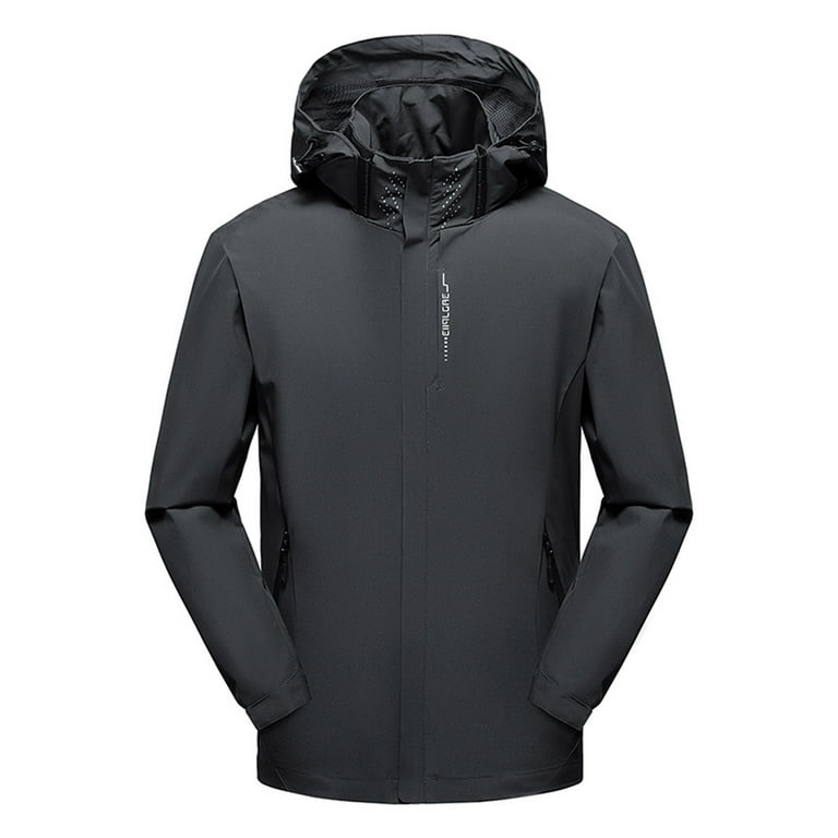 Elainilye Fashion Mens Ski Snowboard Jacket Thin Windbreaker Winter Snow  Coat Activewear Outerwear Jacket Coat 