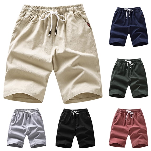 Elainilye Fashion Mens Summer Shorts Casual Baggy Cotton Shorts Thin and Breathable Shorts Running Shorts Pants,Blue