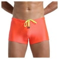 thumbnail image 1 of Elainilye Fashion Mens Swimsuit Breathable Trunks Pants Pockets Swimwear Beach Shorts Slim Beachwear,Orange, 1 of 6