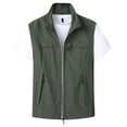 thumbnail image 1 of Elainilye Fashion Mens Vest Clearance Thin Sports Multi-bag Casual Quick-drying Loose Vest Mountaineering Wear Outdoor Vest Jackets, 1 of 4