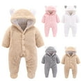 thumbnail image 1 of Elainilye Fashion Newborn Baby Jumpsuit Winter Girls Boys Clothes Snowsuit Warm Overall Rompers Jumpsuit Sizes Newborn-12M, 1 of 4