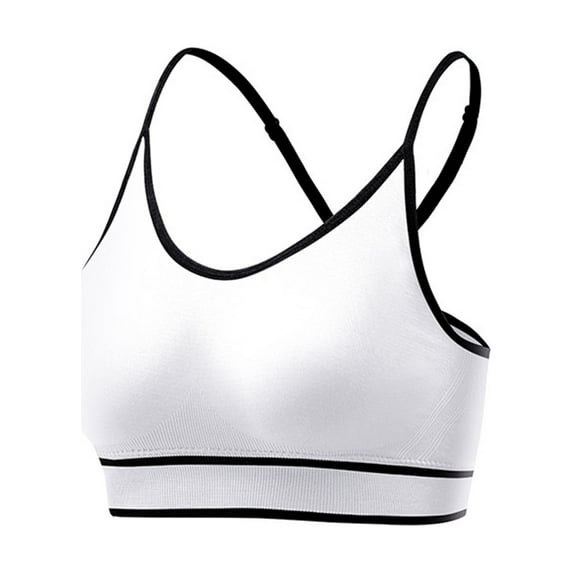 Elainilye Fashion No Underwire Bras For Women Traceless Yoga Sports Bra Back Support Bra Sleep Bra Wirefree Underwear Bra,White