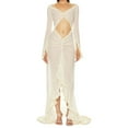 thumbnail image 1 of Elainilye Fashion Party Dresses for Women 2024 High-end Temperament Slim Fitting Sexy and Navel Exposed Dress Evening Gown Dress,White, 1 of 7