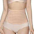 thumbnail image 1 of Elainilye Fashion Postpartum Belly Band Body Shaping Underwear Summer Girdle Belt Waist Cincher Shapewear,Brown, 1 of 4