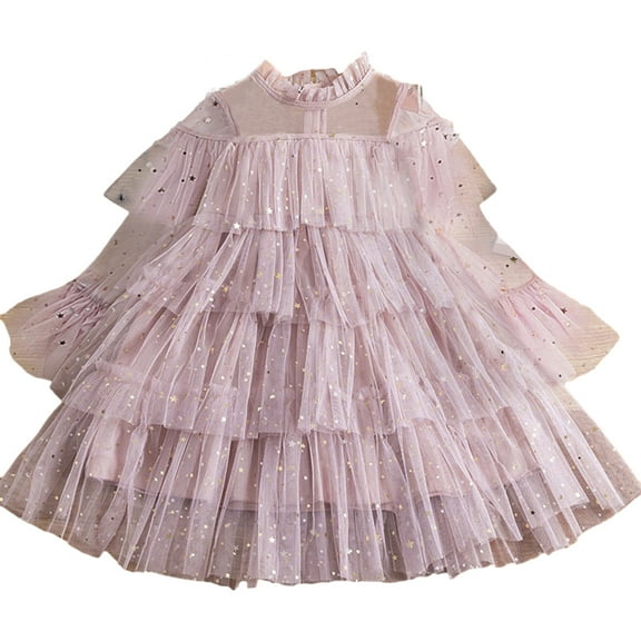 Elainilye Fashion Princess Dresses for Girls Little Girls Fairy Dress Flower Girl Dresses for Wedding, Sizes 2-7 Years