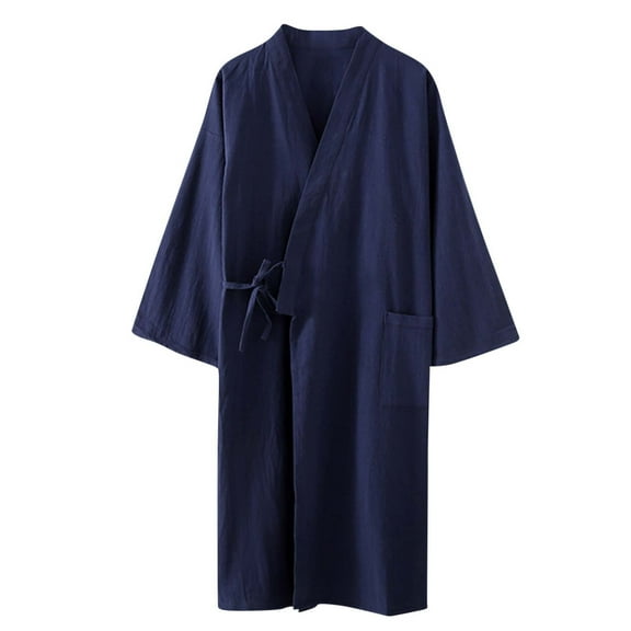 Elainilye Fashion Robes For Women Bathrobe Nightgown Long Sleeve Soft Pajamas Bathrobe Homewear Nightgowns,Blue