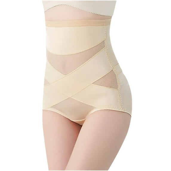 Elainilye Fashion Shapewear for Women Tummy Control Butt Lifting Panties Ladies Underpants Body Shaper Pants Underpants,Beige