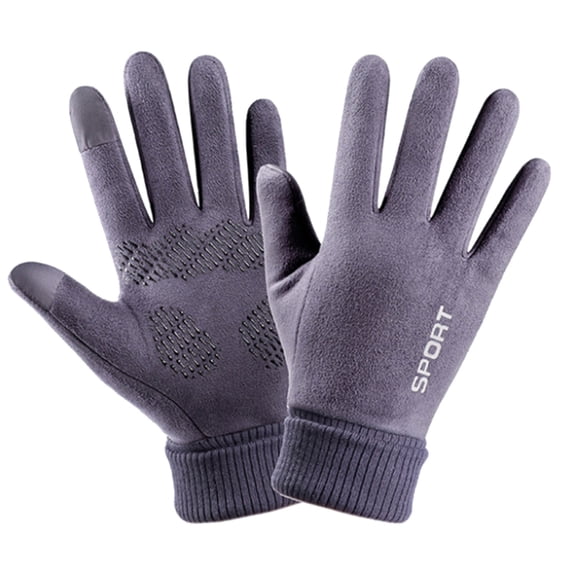 Elainilye Fashion Ski Gloves Winter Gloves For Men Touch-Screen Gloves Windproof Warm Gloves For Winter Use,Gray