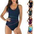thumbnail image 1 of Elainilye Fashion Swimsuit One Piece Splicing Swimsuit Sexy Casual Bikini One-piece Swimsuit Swimwear,Multi-color, 1 of 9
