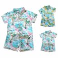 thumbnail image 1 of Elainilye Fashion Toddler Baby Boys 2 Piece Hawaiian Casual Beach Wear Print Short-sleeved Shorts Clothes Set Sizes 1-4Y,Yellow, 1 of 9