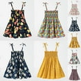 thumbnail image 1 of Elainilye Fashion Toddler Baby Girls Dress Sleeveless Strap Summer Dress Graphic Print Girls Clothes, Sizes 1-6Y, 1 of 9