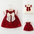 thumbnail image 1 of Elainilye Fashion Toddler Baby Girls Princess Dress Cute Sleeveless Sweet Mesh Bow Ruffle Dress, Sizes 6M-3Y,Beige, 1 of 4