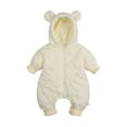 thumbnail image 1 of Elainilye Fashion Toddler Baby Jumpsuit Unisex Soft Warm Thick Cotton Outerwear Long Sleeve Hooded Romper Jumpsuit Sizes Newborn-24M, 1 of 6