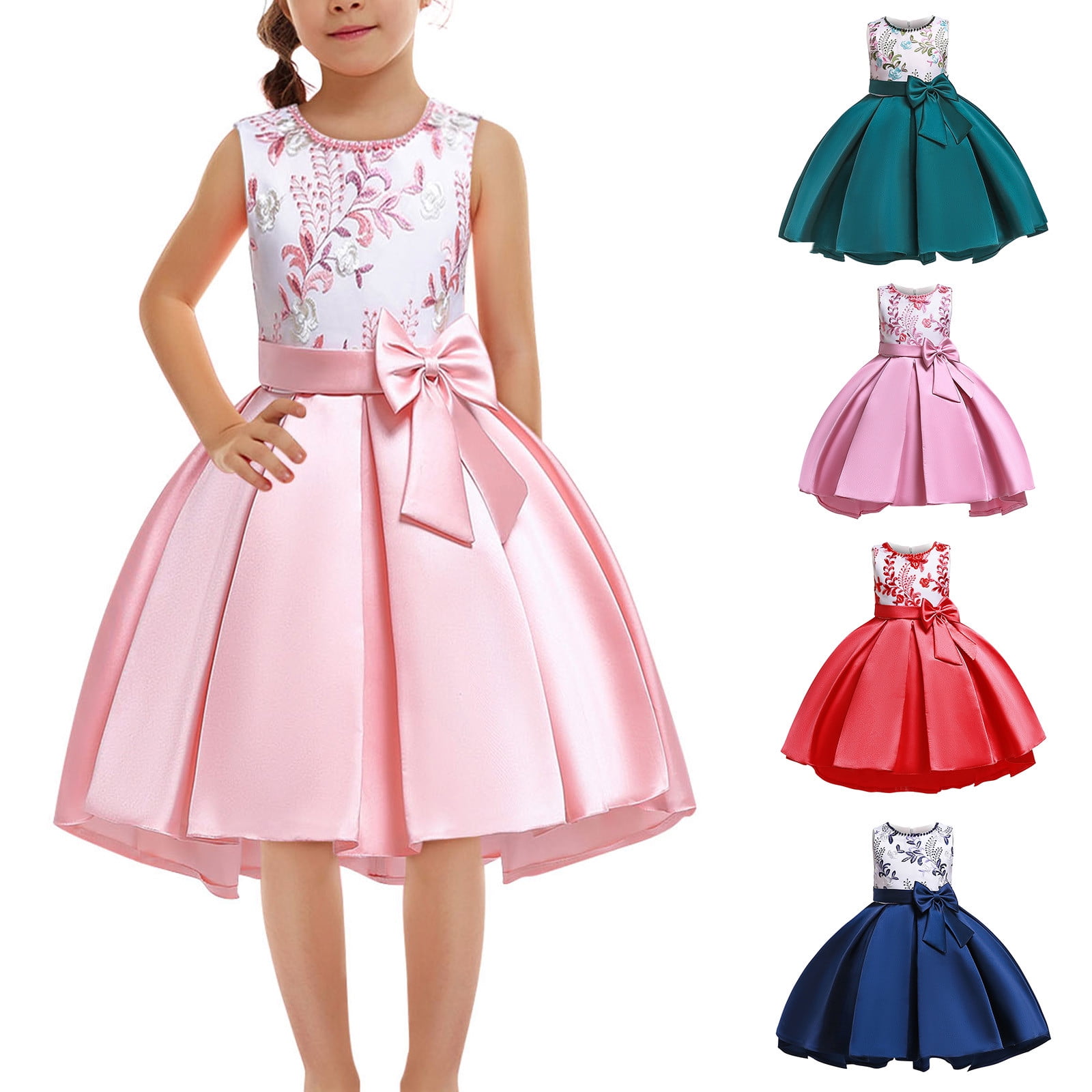 Floryme Princess Knee-length Toddler Birthday Dress