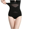 thumbnail image 1 of Elainilye Fashion Waist Cincher Shapewear Summer Abdominal Band High Waist Breathable Traceless Ultra-thin Body Shaper,Black, 1 of 9