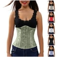 thumbnail image 1 of Elainilye Fashion Waist Cincher Shapewear Waist Trainer Underbust Corset Belt Stomach Wrap Body Shaper Workout Girdle,Black, 1 of 8