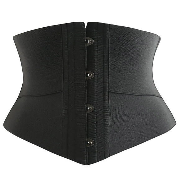 Elainilye Fashion Waist Cincher Shapewear Wrap Waist Belt Slimming Bodysuit Waist Trainer Shapewear Belt,Black