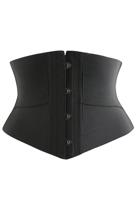 Fashion Waist Cincher Shapewear Wrap Waist Belt Slimming Bodysuit Waist Trainer Shapewear Belt,Black