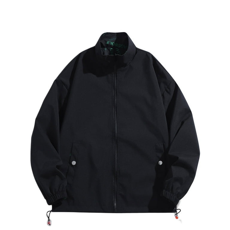 Elainilye Fashion Winter Jackets For Men Snowboarding Jacket Thin  Windbreaker With Double-sided Wearable Hiking Outdoors Top Jacket Coat 