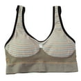 thumbnail image 1 of Elainilye Fashion Women'S Bras Wire Free U-shaped Back Fitness Bra With Chest Pad Sports Bra Everyday Underwear Minimizer Bras,Beige, 1 of 9